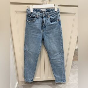 Zara Light Blue Straight Leg Jeans